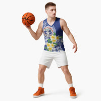 Northern Mariana Islands Basketball Jersey Polynesian Pattern With Frangipani LT05 - Polynesian Pride