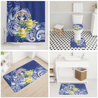Northern Mariana Islands Bathroom Set Polynesian Pattern With Frangipani LT05 - Polynesian Pride
