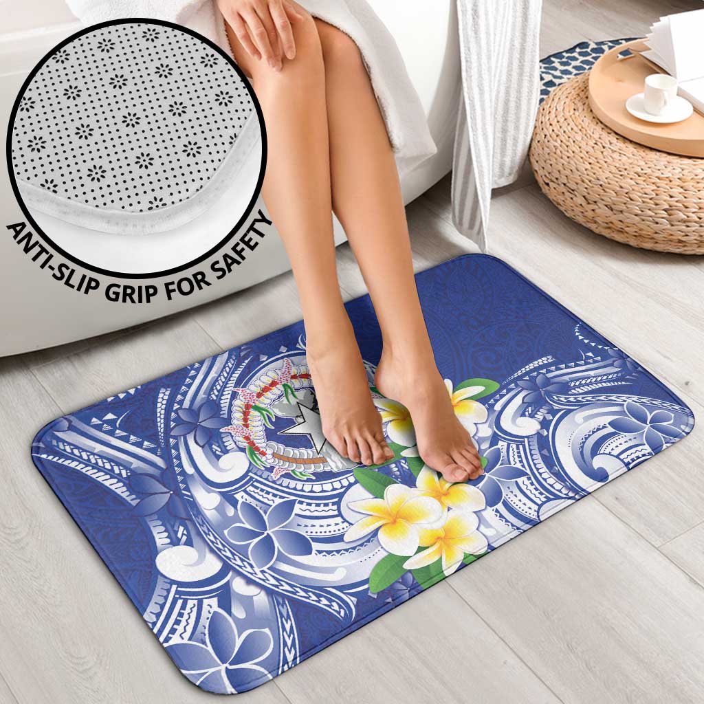 Northern Mariana Islands Bathroom Set Polynesian Pattern With Frangipani LT05 - Polynesian Pride