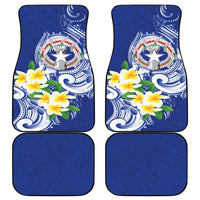 Northern Mariana Islands Car Mats Polynesian Pattern With Frangipani LT05 - Polynesian Pride