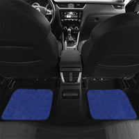 Northern Mariana Islands Car Mats Polynesian Pattern With Frangipani LT05 Set 2pcs - Back Navy - Polynesian Pride