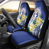 Northern Mariana Islands Car Seat Cover Polynesian Pattern With Frangipani LT05 - Polynesian Pride