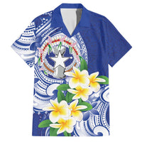 Northern Mariana Islands Family Matching Long Sleeve Bodycon Dress and Hawaiian Shirt Polynesian Pattern With Frangipani