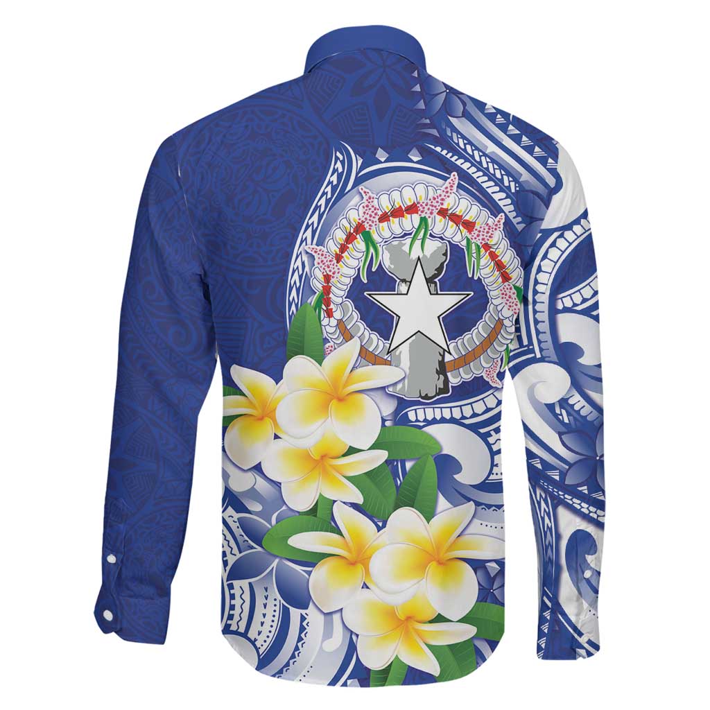 Northern Mariana Islands Family Matching Puletasi and Hawaiian Shirt Polynesian Pattern With Frangipani