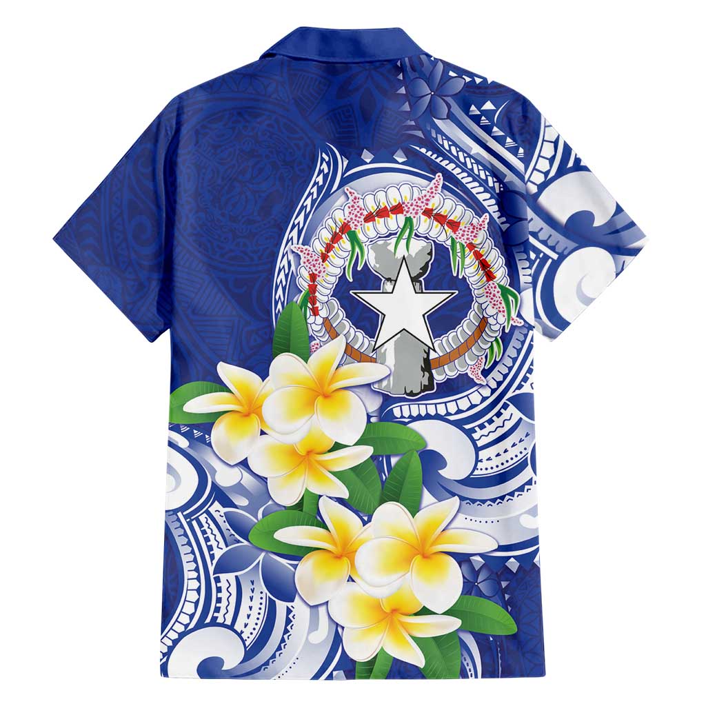 Northern Mariana Islands Hawaiian Shirt Polynesian Pattern With Frangipani LT05 - Polynesian Pride