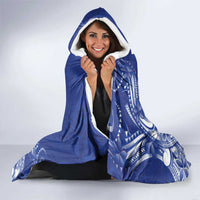 Northern Mariana Islands Hooded Blanket Polynesian Pattern With Frangipani LT05 - Polynesian Pride