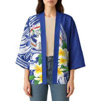 Northern Mariana Islands Kimono Polynesian Pattern With Frangipani LT05 - Polynesian Pride
