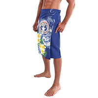 Northern Mariana Islands Lavalava Polynesian Pattern With Frangipani LT05 - Polynesian Pride