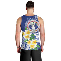 Northern Mariana Islands Men Tank Top Polynesian Pattern With Frangipani LT05 - Polynesian Pride