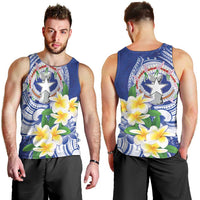 Northern Mariana Islands Men Tank Top Polynesian Pattern With Frangipani LT05 - Polynesian Pride