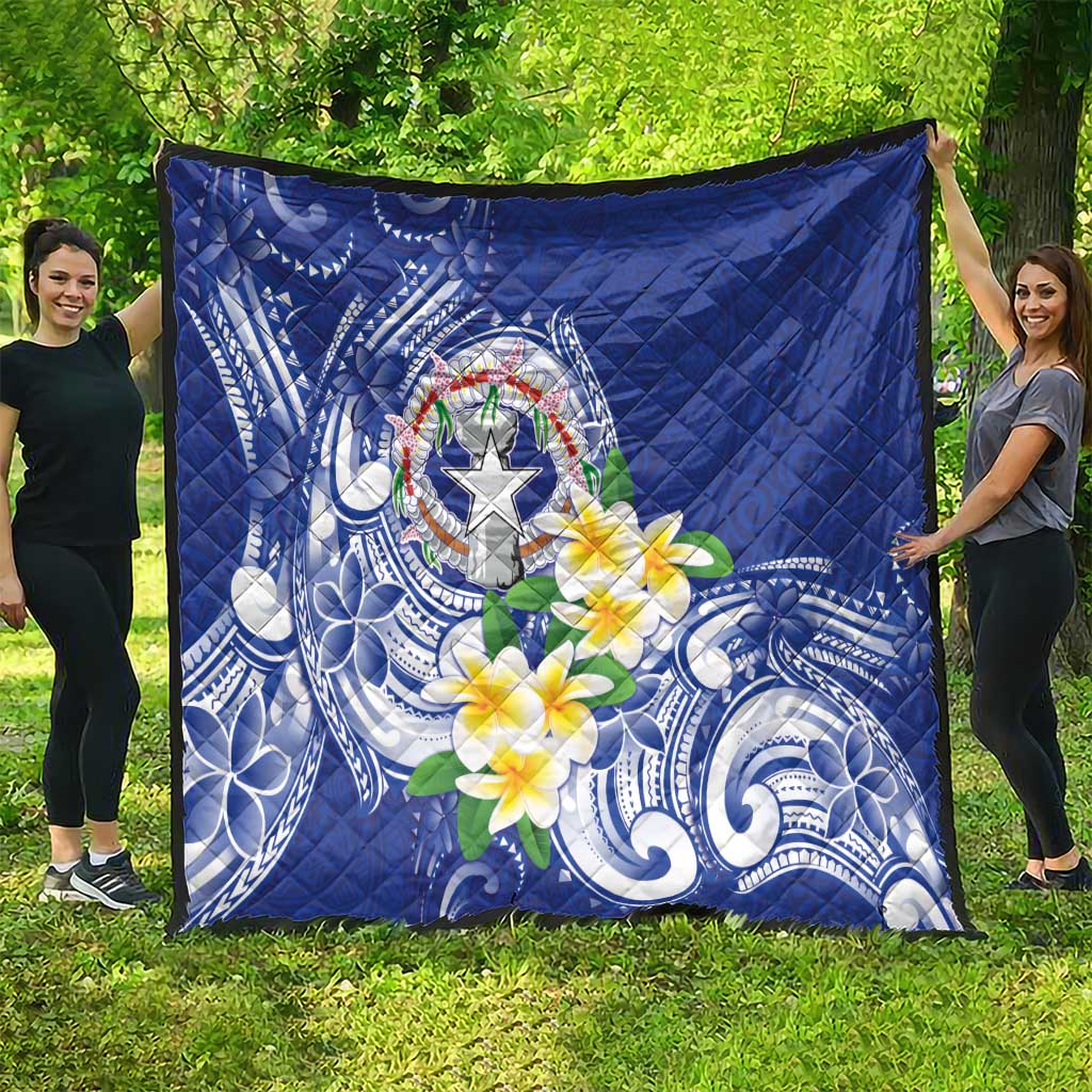 Northern Mariana Islands Quilt Polynesian Pattern With Frangipani LT05 - Polynesian Pride