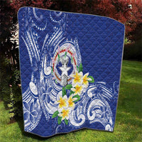 Northern Mariana Islands Quilt Polynesian Pattern With Frangipani LT05 - Polynesian Pride