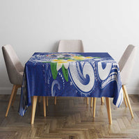 Northern Mariana Islands Tablecloth Polynesian Pattern With Frangipani