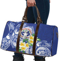 Northern Mariana Islands Travel Bag Polynesian Pattern With Frangipani LT05 - Polynesian Pride