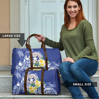 Northern Mariana Islands Travel Bag Polynesian Pattern With Frangipani LT05 - Polynesian Pride