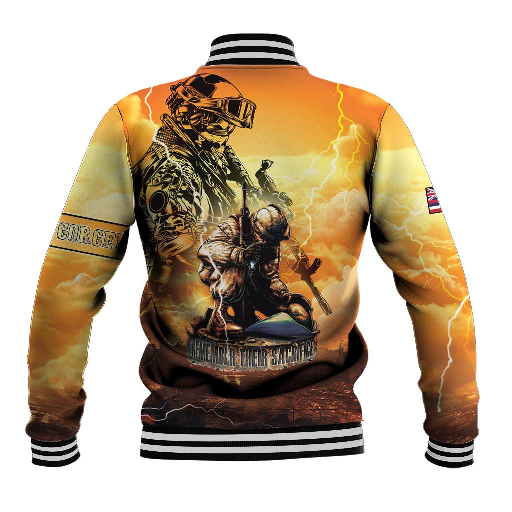 Hawaii Memorial Day Baseball Jacket Remember Their Sacrifice LT05 - Polynesian Pride