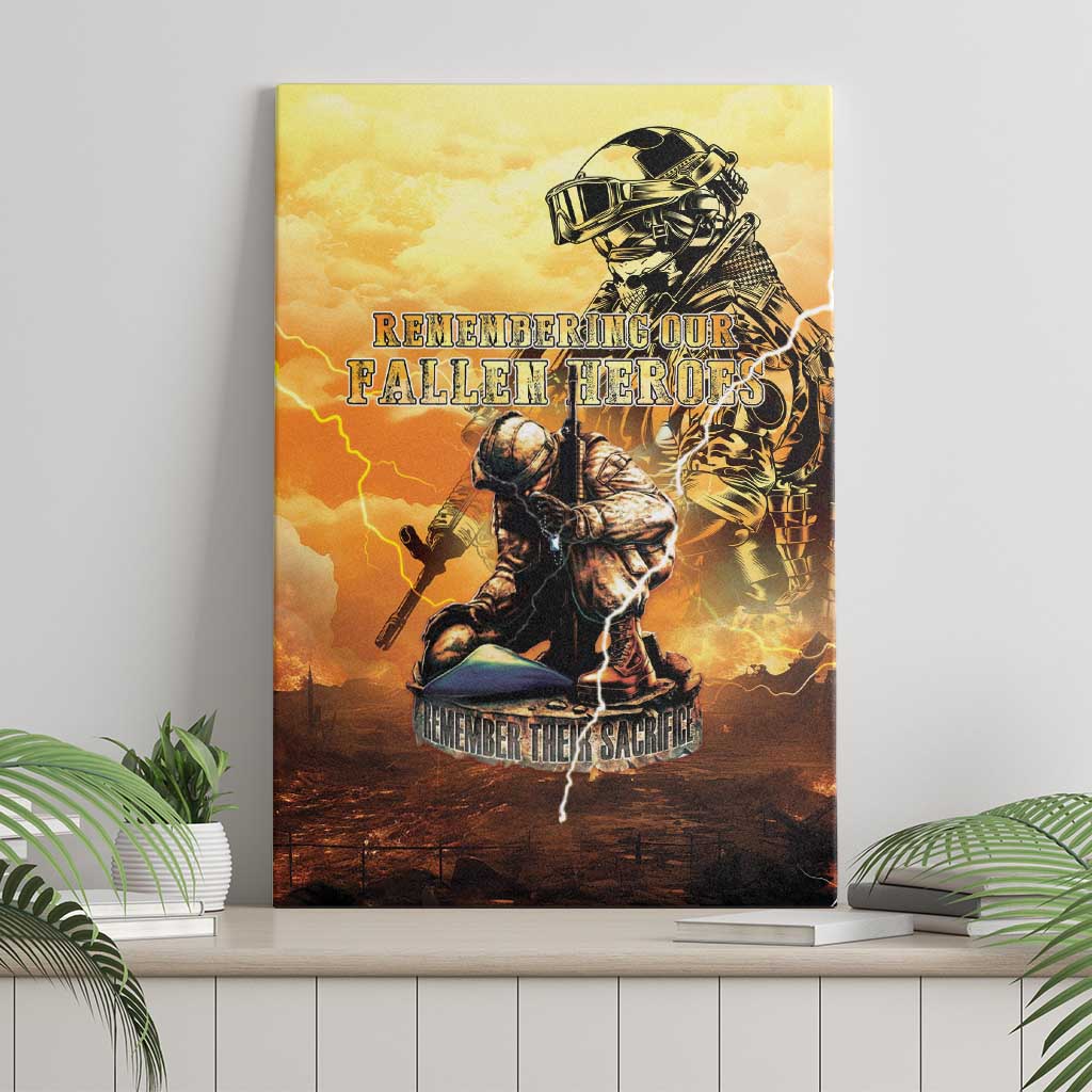 Hawaii Memorial Day Canvas Wall Art Remember Their Sacrifice LT05 - Polynesian Pride