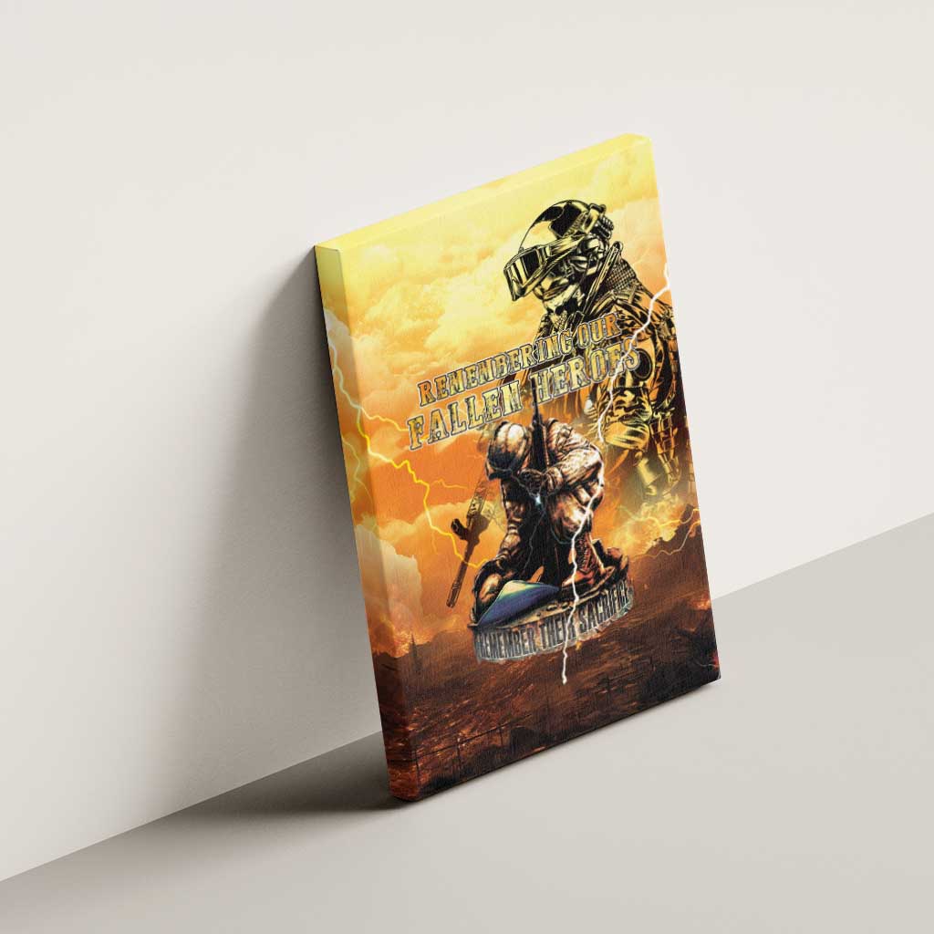 Hawaii Memorial Day Canvas Wall Art Remember Their Sacrifice LT05 - Polynesian Pride
