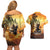 Hawaii Memorial Day Couples Matching Off Shoulder Short Dress and Hawaiian Shirt Remember Their Sacrifice