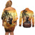 Hawaii Memorial Day Couples Matching Off Shoulder Short Dress and Long Sleeve Button Shirt Remember Their Sacrifice