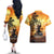 Hawaii Memorial Day Couples Matching Off The Shoulder Long Sleeve Dress and Hawaiian Shirt Remember Their Sacrifice