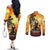 Hawaii Memorial Day Couples Matching Off The Shoulder Long Sleeve Dress and Long Sleeve Button Shirt Remember Their Sacrifice