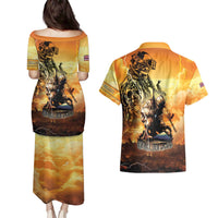 Hawaii Memorial Day Couples Matching Puletasi and Hawaiian Shirt Remember Their Sacrifice LT05 - Polynesian Pride