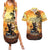 Hawaii Memorial Day Couples Matching Summer Maxi Dress and Hawaiian Shirt Remember Their Sacrifice