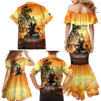 Hawaii Memorial Day Family Matching Mermaid Dress and Hawaiian Shirt Remember Their Sacrifice