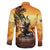 Hawaii Memorial Day Family Matching Off The Shoulder Long Sleeve Dress and Hawaiian Shirt Remember Their Sacrifice
