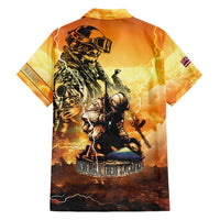 Hawaii Memorial Day Family Matching Short Sleeve Bodycon Dress and Hawaiian Shirt Remember Their Sacrifice