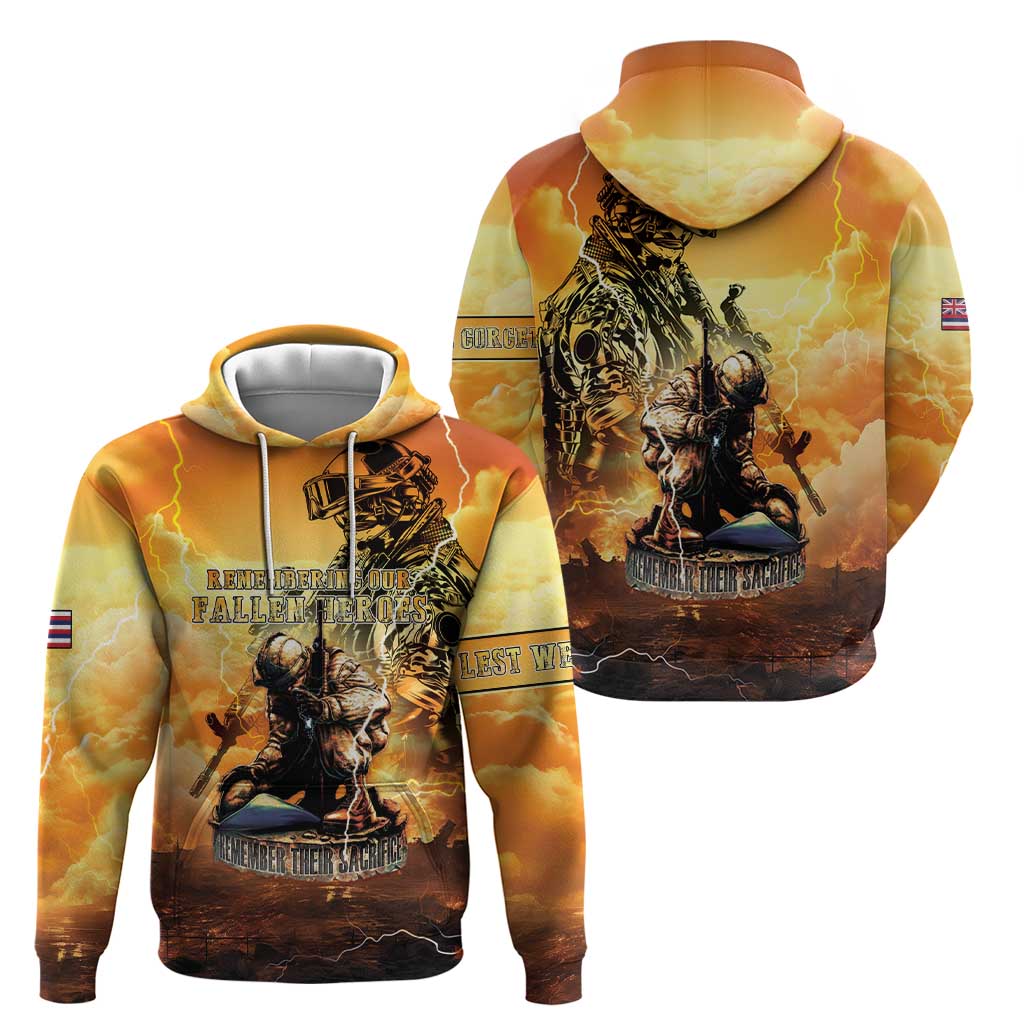 Hawaii Memorial Day Hoodie Remember Their Sacrifice