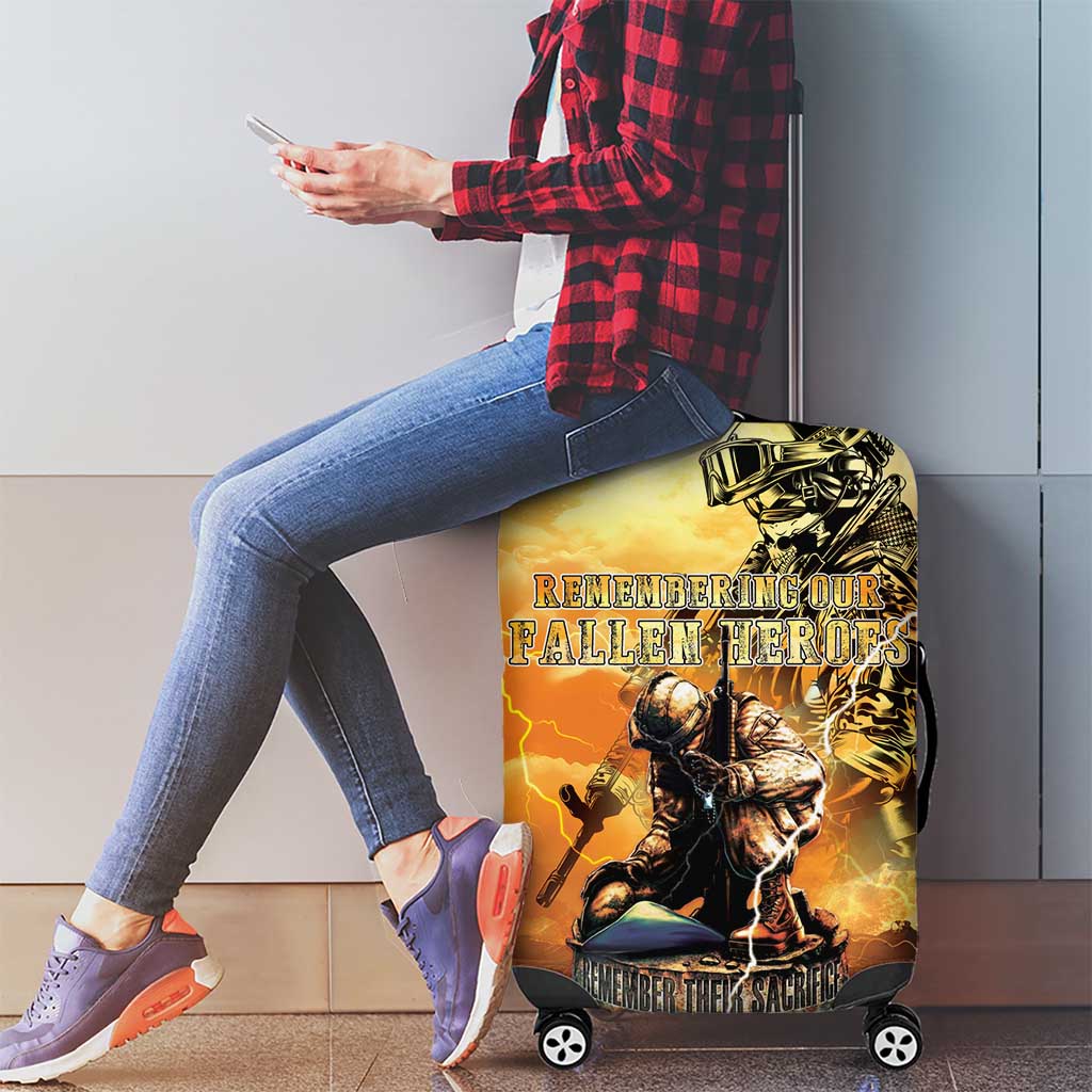 Hawaii Memorial Day Luggage Cover Remember Their Sacrifice