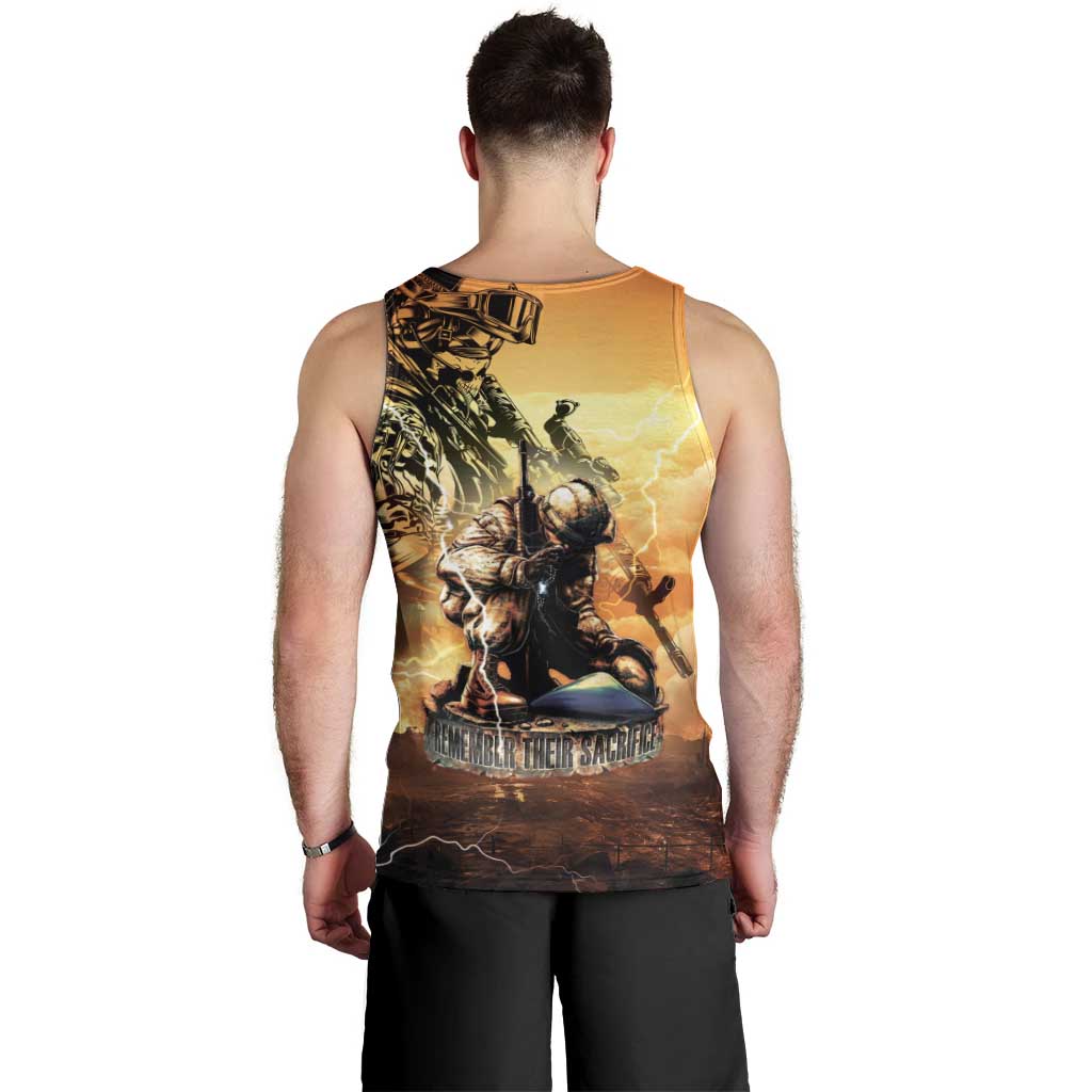 Hawaii Memorial Day Men Tank Top Remember Their Sacrifice LT05 - Polynesian Pride