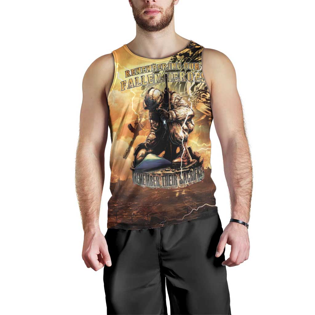 Hawaii Memorial Day Men Tank Top Remember Their Sacrifice LT05 - Polynesian Pride
