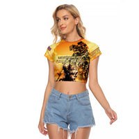 Hawaii Memorial Day Raglan Cropped T Shirt Remember Their Sacrifice