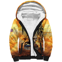 Hawaii Memorial Day Sherpa Hoodie Remember Their Sacrifice LT05 Unisex Yellow - Polynesian Pride