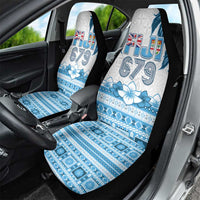 Fiji 679 Constitution Day Car Seat Cover Fijian Tapa Pattern