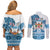 Fiji 679 Constitution Day Couples Matching Off Shoulder Short Dress and Long Sleeve Button Shirt Fijian Tapa Pattern