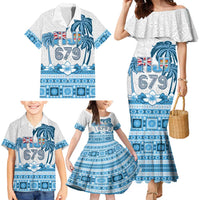 Fiji 679 Constitution Day Family Matching Mermaid Dress and Hawaiian Shirt Fijian Tapa Pattern