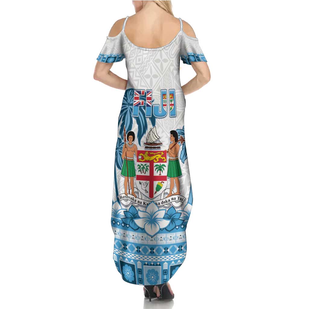 Fiji 679 Constitution Day Family Matching Summer Maxi Dress and Hawaiian Shirt Fijian Tapa Pattern