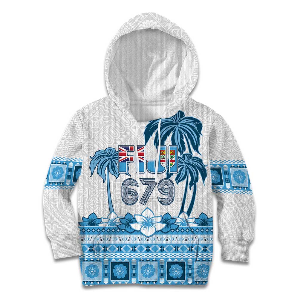 Fiji 679 Constitution Day Kid Hoodie Fijian Tapa Pattern