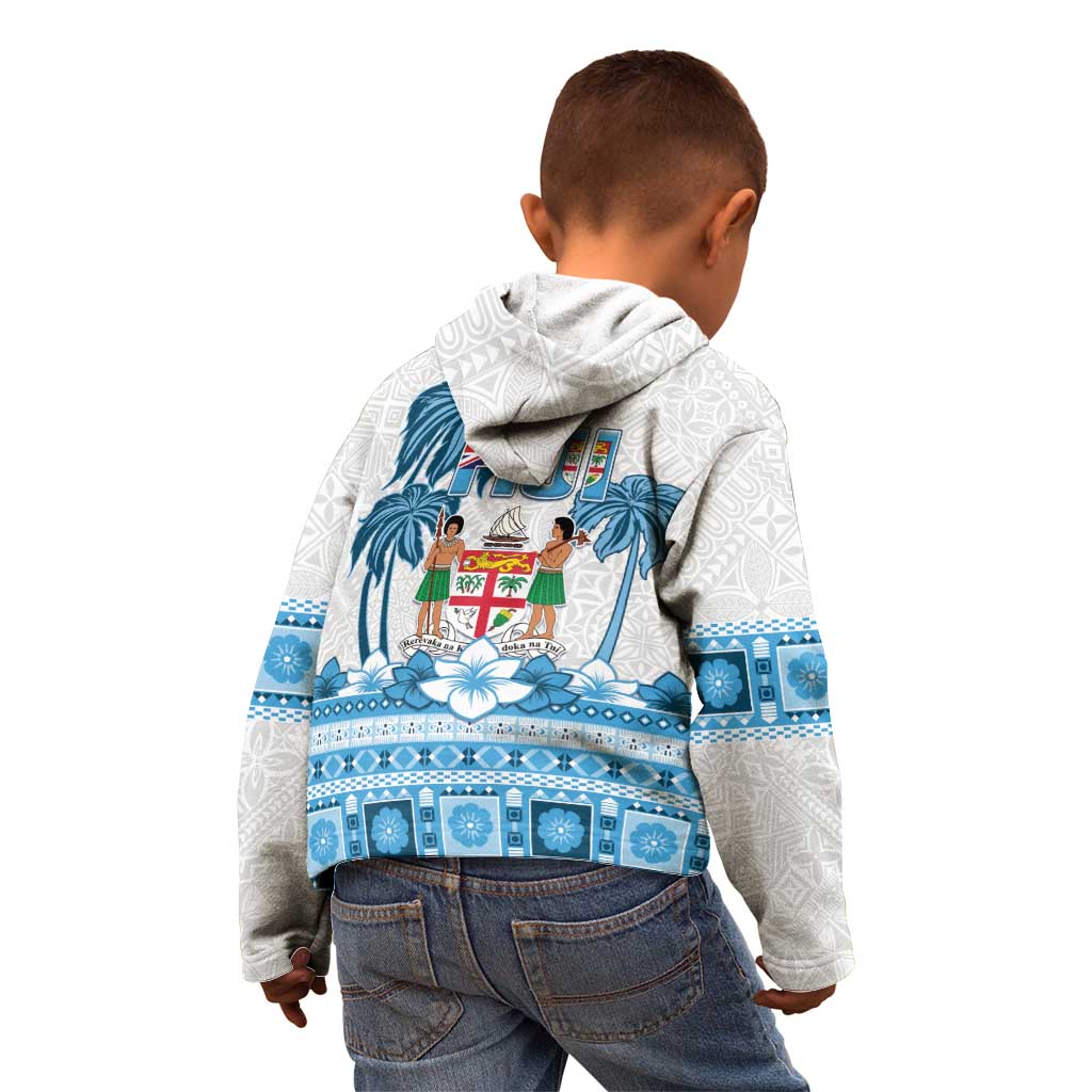 Fiji 679 Constitution Day Kid Hoodie Fijian Tapa Pattern