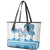 Fiji 679 Constitution Day Leather Tote Bag Fijian Tapa Pattern