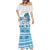 Fiji 679 Constitution Day Mermaid Dress Fijian Tapa Pattern