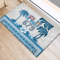 Fiji 679 Constitution Day Rubber Doormat Fijian Tapa Pattern