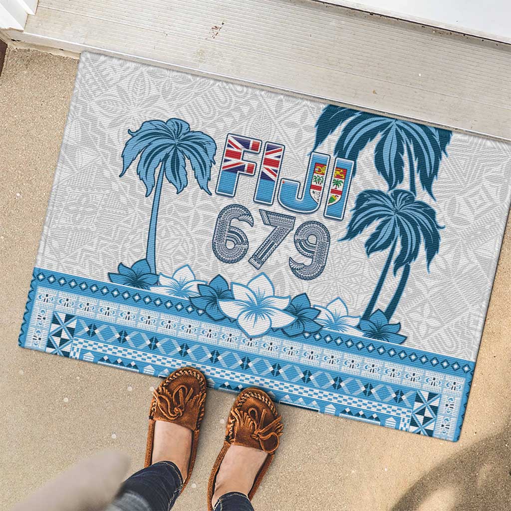 Fiji 679 Constitution Day Rubber Doormat Fijian Tapa Pattern