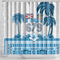 Fiji 679 Constitution Day Shower Curtain Fijian Tapa Pattern