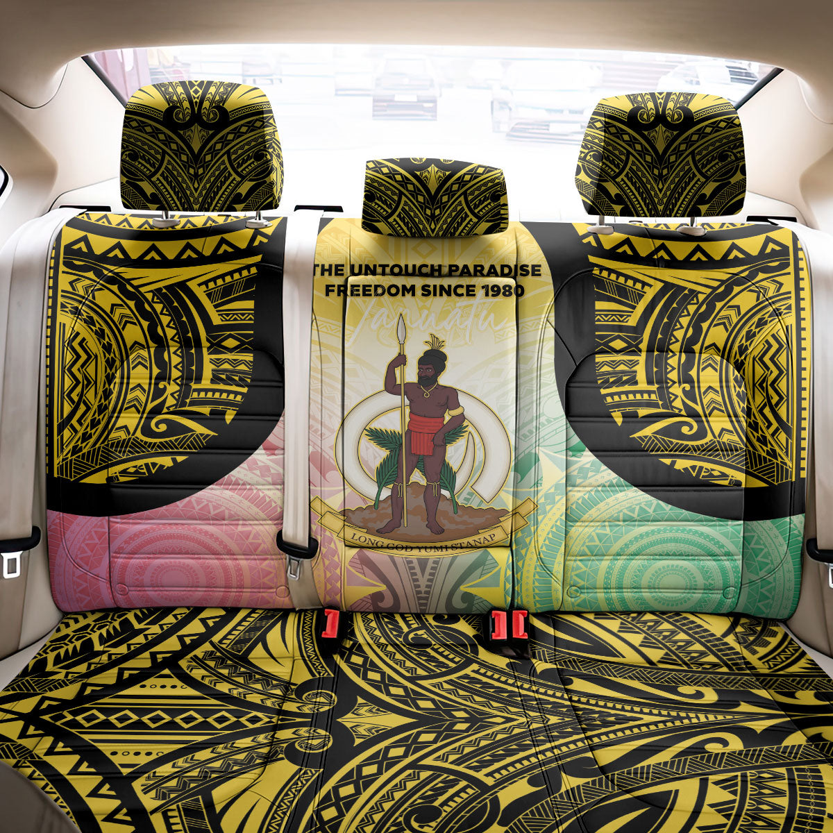 Vanuatu Independence Day Back Car Seat Cover The Untouched Paradise