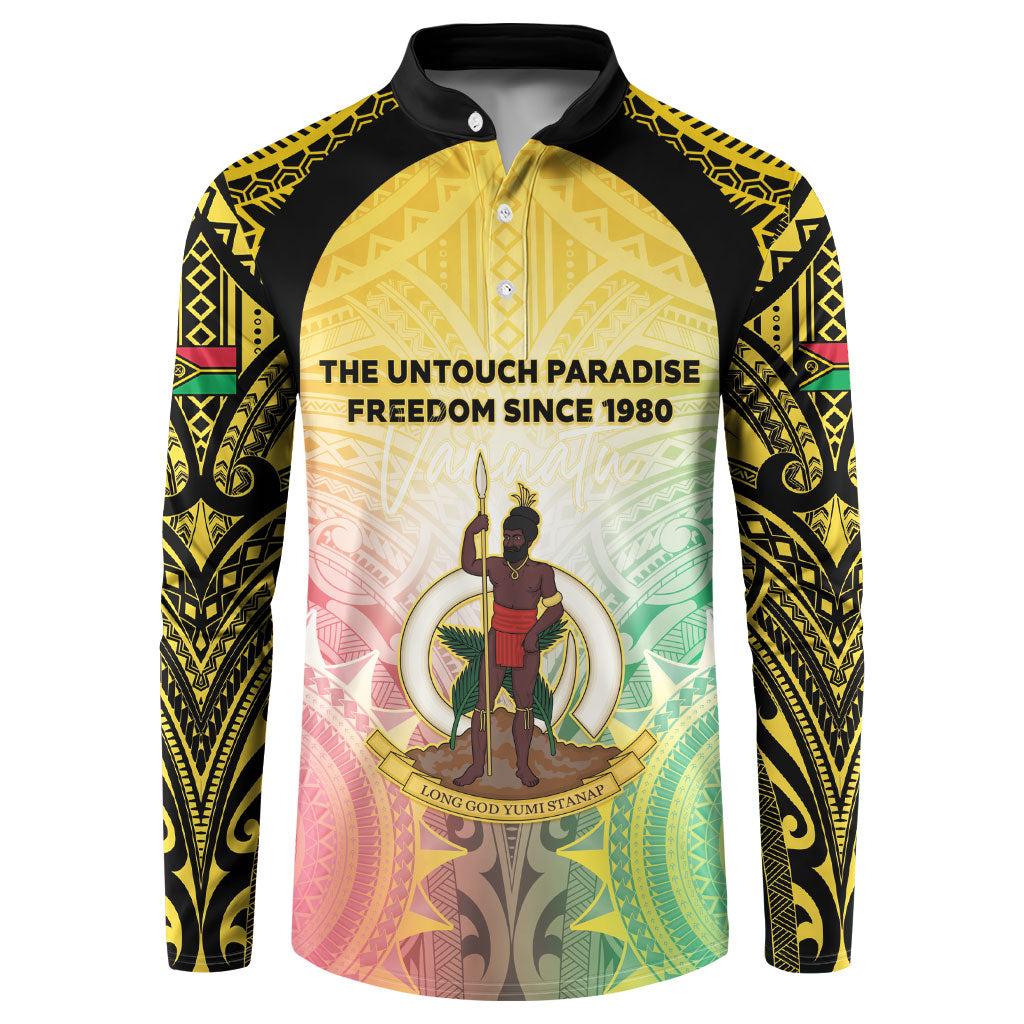 Vanuatu Independence Day Button Sweatshirt The Untouched Paradise